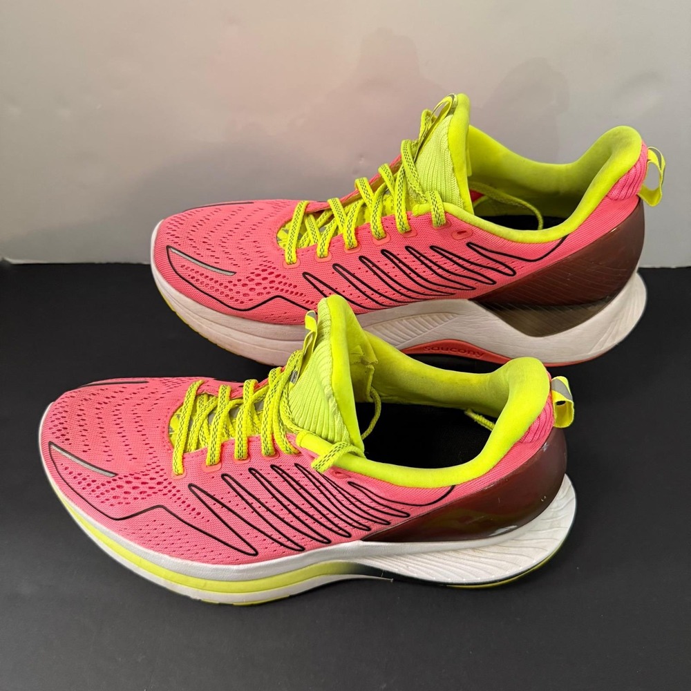 Saucony Endorphin Shift Womens Running Shoes Pink Citron Size 10 - Picture 7 of 15